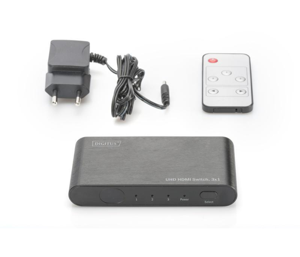 DIGITUS Rozdzielacz/Splitter HDMI 3-portowy, 4K 60Hz UHD 3D HDR, HDCP 2.2, audio DS-45316 - 1384673 - zdjęcie 4